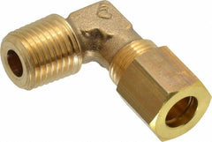 Legris - 8mm OD, Brass Male Elbow - 320 Max Working psi, -40 to 210°F, Comp x MBSPT Ends - Americas Industrial Supply