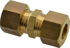 Legris - 12mm OD, Brass Union - 320 Max Working psi, -40 to 210°F, Comp x Comp Ends - Americas Industrial Supply