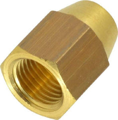 Legris - 6mm OD, Brass Taper Nut - 460 Max Working psi, -40 to 210°F, Comp Ends - Americas Industrial Supply