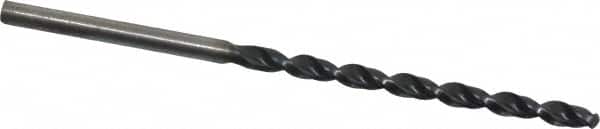 Cleveland - 7/64" 135° Cobalt Jobber Drill - TiAlN Finish, Right Hand Cut, Parabolic Flute, Straight Shank, 2-5/8" OAL, Split Point - Americas Industrial Supply