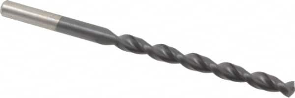 Cleveland - 13/64" 135° Cobalt Jobber Drill - TiAlN Finish, Right Hand Cut, Parabolic Flute, Straight Shank, 3-5/8" OAL, Split Point - Americas Industrial Supply
