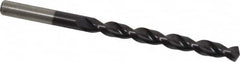 Cleveland - 9/32" 135° Cobalt Jobber Drill - TiAlN Finish, Right Hand Cut, Parabolic Flute, Straight Shank, 4-1/4" OAL, Split Point - Americas Industrial Supply