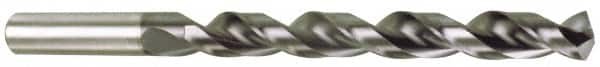 Accupro - Letter G 130° Cobalt Jobber Drill - TiAlN Finish, Right Hand Cut, Parabolic Flute, Straight Shank, 3-31/32" OAL, Split Point - Americas Industrial Supply