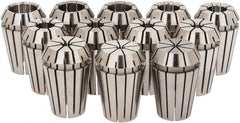 ETM - 12 Piece, 1/16" to 1/2" Capacity, ER Collet Set - Increments of 1mm, Series ER20 - Exact Industrial Supply