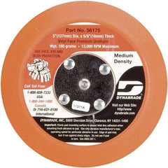 Dynabrade - 5" Diam Adhesive/PSA Disc Backing Pad - Medium Density, 13,000 RPM - Americas Industrial Supply