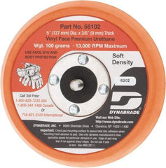 Dynabrade - 5" Diam Adhesive/PSA Disc Backing Pad - Soft Density, 13,000 RPM - Americas Industrial Supply