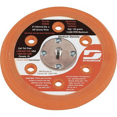 Dynabrade - 6" Diam Disc Backing Vacuum Replacement Pad - Medium Density, 13,000 RPM, Speed-Lok Compatible - Americas Industrial Supply