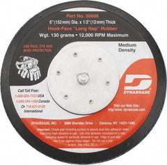 Dynabrade - 6" Diam Hook & Loop Disc Backing Pad - Medium Density, 13,000 RPM - Americas Industrial Supply