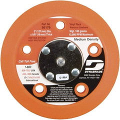 Dynabrade - 5" Diam Adhesive/PSA Disc Backing Pad - Medium Density, 13,000 RPM - Americas Industrial Supply