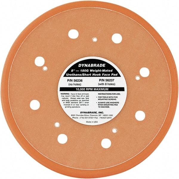 Dynabrade - 8" Diam Hook & Loop Disc Backing Pad - Medium Density, 13,000 RPM - Americas Industrial Supply