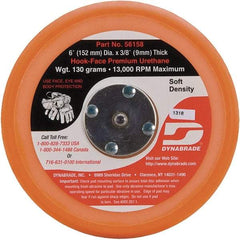 Dynabrade - 6" Diam Hook & Loop Disc Backing Pad - Soft Density, 13,000 RPM - Americas Industrial Supply