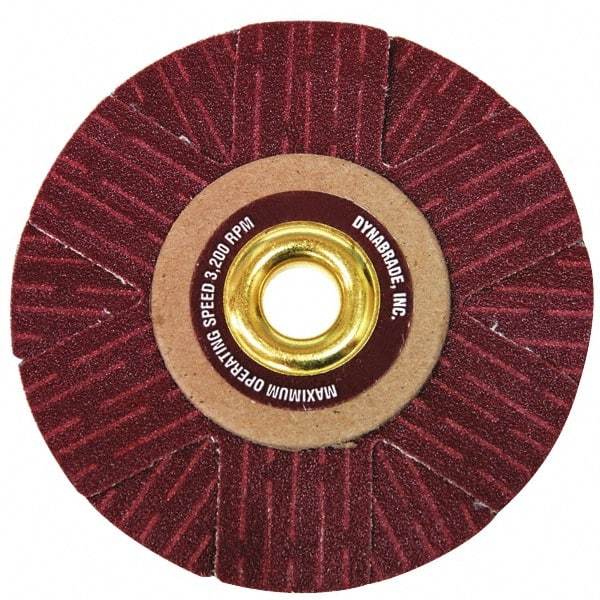 Dynabrade - 4" Diam 220 Grit Coated Sanding Star - Very Fine Grade, Arbor Mount - Americas Industrial Supply