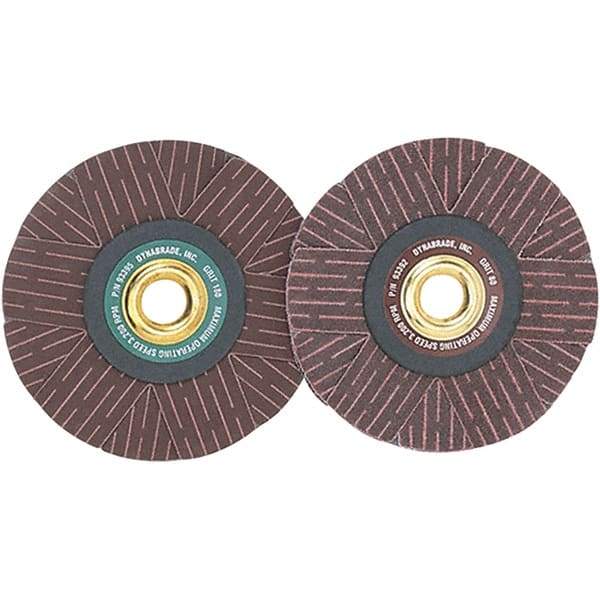 Dynabrade - 4" Diam 80 Grit Coated Sanding Star - Medium Grade, Arbor Mount - Americas Industrial Supply