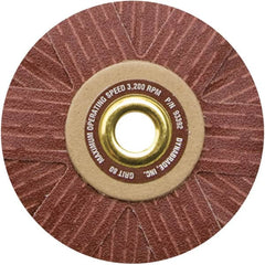 Dynabrade - 4" Diam 120 Grit Coated Sanding Star - Fine Grade, Arbor Mount - Americas Industrial Supply