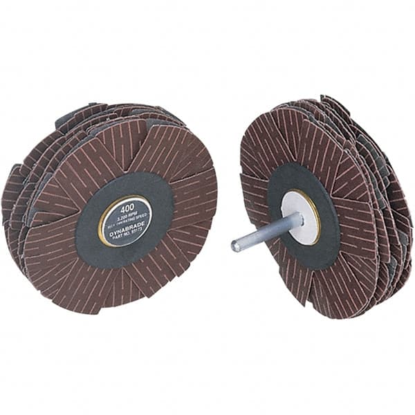 Dynabrade - 4" Diam 80 Grit Coated Sanding Star - Medium Grade, Spindle Mount - Americas Industrial Supply