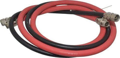 DeVilbiss - Paint Sprayer Hose with Fittings - 6 Ft. Air and Fluid Hose with Fittings (2 Hose Set), Compatible with Pressure Tank and Spray Guns - Americas Industrial Supply