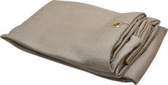 Auburn Mfr - 5' High x 4' Wide x 0.04" Thick Silica Welding Curtain - Tan, Grommet - Americas Industrial Supply