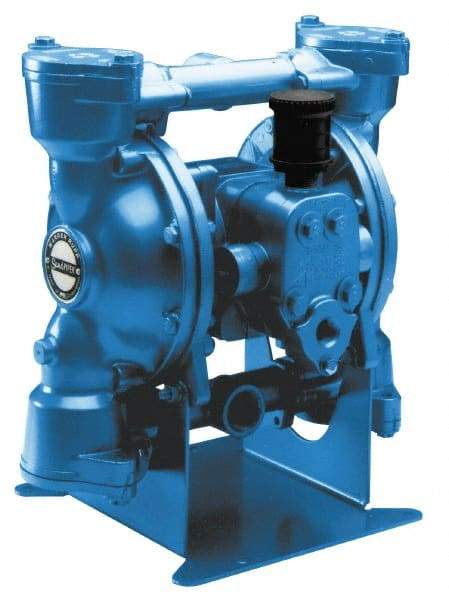 SandPIPER - 1" NPT, Metallic, Air Operated Diaphragm Pump - PTFE Diaphragm, Stainless Steel Housing - Americas Industrial Supply