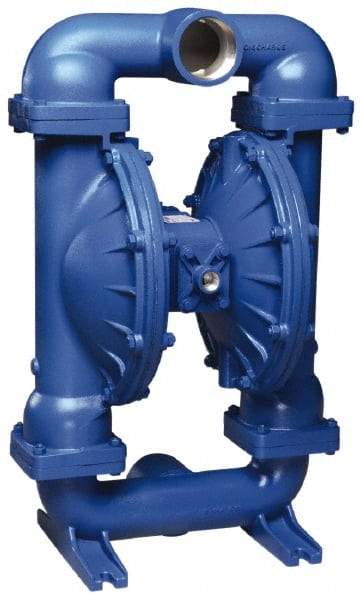 SandPIPER - 3" NPT, Metallic, Air Operated Diaphragm Pump - PTFE Diaphragm, Aluminum Housing - Americas Industrial Supply