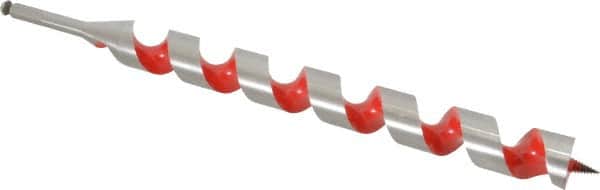 Milwaukee Tool - 1-1/2", 7/16" Diam Hex Shank, 18" Overall Length with 15" Twist, Ship Auger Bit - Americas Industrial Supply