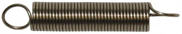 Gardner Spring - 0.24" OD, 0.91" Max Ext Len, 0.041" Wire Diam Spring - 9.91 Lb/In Rating, 0.91 Lb Init Tension - Americas Industrial Supply