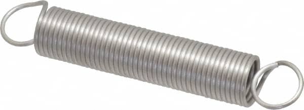 Gardner Spring - 1/2" OD, 0.77" Max Ext Len, 0.049" Wire Diam Spring - 1.83 Lb/In Rating, 0.77 Lb Init Tension - Americas Industrial Supply