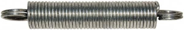 Gardner Spring - 1/4" OD, 4.56 Lb Max Load, 4.56" Max Ext Len, 0.0317" Wire Diam Spring - 2.84 Lb/In Rating - Americas Industrial Supply