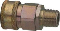 Parker - 3/8 Thread Stainless Steel Hydraulic Hose MPT Fitting - 4,000 psi - Americas Industrial Supply