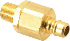 Parker - 1/4 Thread Brass Hydraulic Hose MPT Fitting - 2,250 psi - Americas Industrial Supply