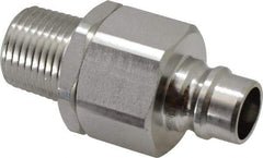 Parker - 1/2 Thread Stainless Steel Hydraulic Hose MPT Fitting - 3,750 psi - Americas Industrial Supply