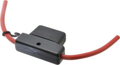 Ferraz Shawmut - 60 Amp AF3 Black Automotive Fuse Holder - 32 Volt, Red #6 Wire - Americas Industrial Supply