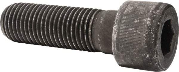 Value Collection - 1-1/4 - 7 UNC Hex Socket Drive, Socket Cap Screw - Alloy Steel, Black Oxide Finish, Partially Threaded, 4" Length Under Head - Americas Industrial Supply
