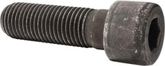 Value Collection - 1-1/4 - 7 UNC Hex Socket Drive, Socket Cap Screw - Alloy Steel, Black Oxide Finish, Partially Threaded, 4" Length Under Head - Americas Industrial Supply