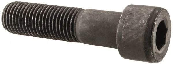 Value Collection - 1-1/4 - 7 UNC Hex Socket Drive, Socket Cap Screw - Alloy Steel, Black Oxide Finish, Partially Threaded, 5" Length Under Head - Americas Industrial Supply