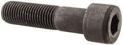 Value Collection - 1-1/4 - 7 UNC Hex Socket Drive, Socket Cap Screw - Alloy Steel, Black Oxide Finish, Partially Threaded, 5" Length Under Head - Americas Industrial Supply