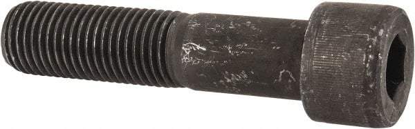 Value Collection - 1-1/4 - 7 UNC Hex Socket Drive, Socket Cap Screw - Alloy Steel, Black Oxide Finish, Partially Threaded, 5-1/2" Length Under Head - Americas Industrial Supply