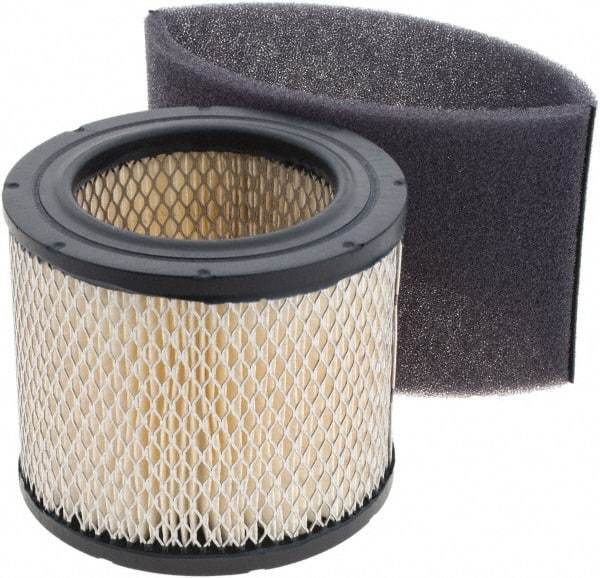 Gast - Air Compressor Filter Element - 4-3/4" High, 3-5/8" ID x 6-5/8" OD, Use with Gast AJ126D Inlet Filter - Americas Industrial Supply