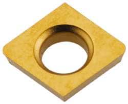 Kennametal - CDHB1.20.61 Grade KC730 Carbide Turning Insert - TiN Finish, 80° Diamond, 5/32" Inscr Circle, 0.04 Thick, 1/64" Corner Radius - Americas Industrial Supply