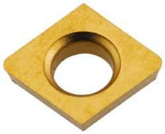 Kennametal - CDHB1.20.61 Grade KC730 Carbide Turning Insert - TiN Finish, 80° Diamond, 5/32" Inscr Circle, 0.04 Thick, 1/64" Corner Radius - Americas Industrial Supply