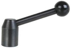 J.W. Winco - 1/4-20, 0.53" Hub Diam, Steel Tapped Insert Adjustable Clamping Handle - Americas Industrial Supply