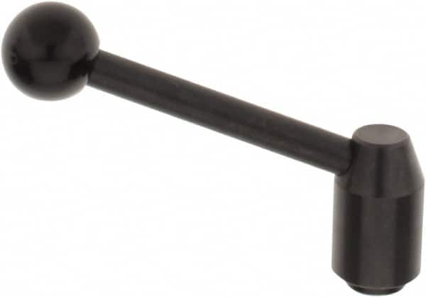 J.W. Winco - M10 x 1.5, 19mm Hub Diam, Steel Tapped Insert Adjustable Clamping Handle - Americas Industrial Supply