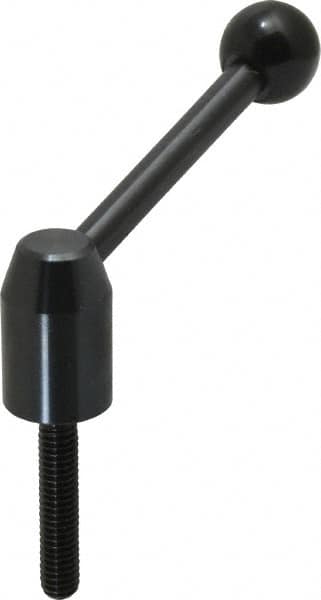 J.W. Winco - 5/16-18, 0.53" Hub Diam, Steel Threaded Stud Adjustable Clamping Handle - Americas Industrial Supply