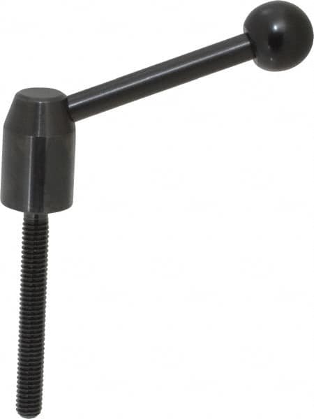J.W. Winco - 5/16-18, 0.53" Hub Diam, Steel Threaded Stud Adjustable Clamping Handle - Americas Industrial Supply