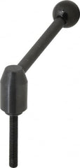 J.W. Winco - 3/8-16, Steel Threaded Stud Adjustable Clamping Handle - 4.33" OAL, 1.91" High - Americas Industrial Supply