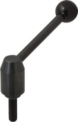 J.W. Winco - 1/2-13, Steel Threaded Stud Adjustable Clamping Handle - 4.88" OAL, 2.17" High - Americas Industrial Supply