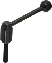 J.W. Winco - 1/2-13, Steel Threaded Stud Adjustable Clamping Handle - 4.88" OAL, 2.17" High - Americas Industrial Supply