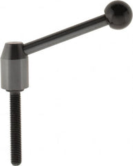 J.W. Winco - M10 x 1.5, 19mm Hub Diam, Steel Threaded Stud Adjustable Clamping Handle - Americas Industrial Supply
