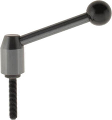 J.W. Winco - M10 x 1.5, 19mm Hub Diam, Steel Threaded Stud Adjustable Clamping Handle - Americas Industrial Supply