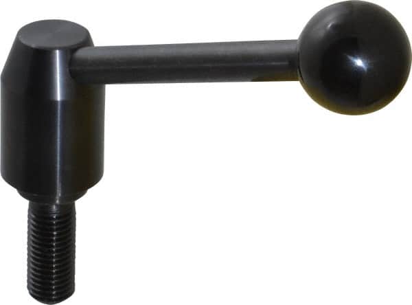 J.W. Winco - M16 x 2.0, 23mm Hub Diam, Steel Threaded Stud Adjustable Clamping Handle - Americas Industrial Supply