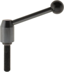 J.W. Winco - M16 x 2.0, 23mm Hub Diam, Steel Threaded Stud Adjustable Clamping Handle - Americas Industrial Supply